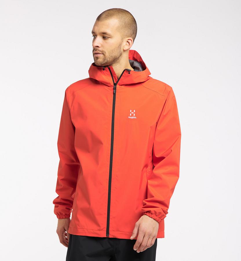 Haglöfs Mens Buteo Waterproof Jacket Red New Zealand 14580YEUC